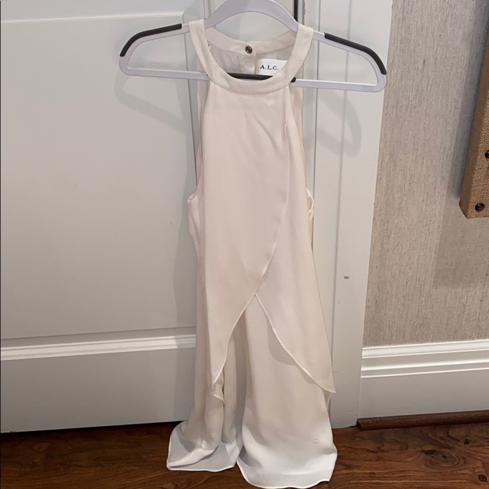 A.L.C. White Halter Neck Dress 0